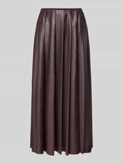 Marc Cain Midirok in leerlook met ritssluiting