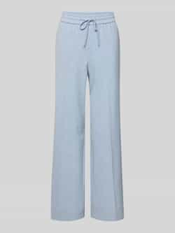 Opus Wide leg stoffen broek met tunnelkoord model 'Melane urban'