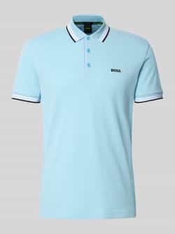 BOSS GREEN Poloshirt PADDY met contrasterende strepen aan de kraag