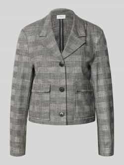 Comma Regular fit blazer met reverskraag en klepzakken