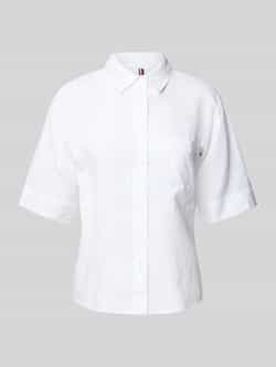 Tommy Hilfiger Relaxed fit overhemdblouse van puur linnen