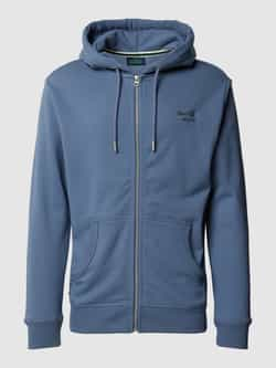 Superdry Sweatjack met labelstitching model 'ESSENTIAL LOGO'