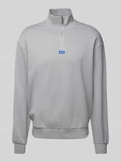 Hugo Blue Sweatshirt met labelpatch model 'Neeler'
