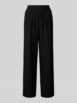 Ichi Wide leg stoffen broek met elastische band model 'TANESSA'