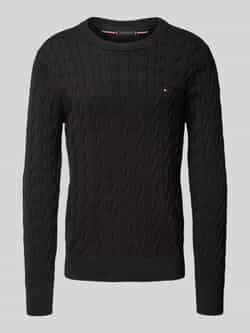 Tommy Hilfiger Regular fit gebreide pullover van zuiver katoen