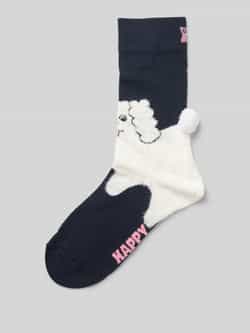 Happy Socks Sokken met motiefstitching model 'Fluffy Dog'