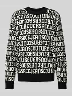 Versace Jeans Couture Gebreide pullover met ribboorden