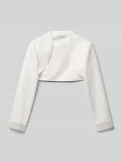 Regular fit bolero met opengewerkte voorkant