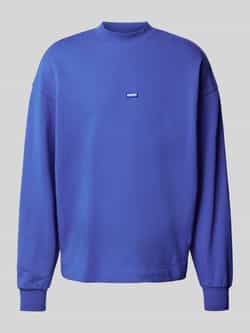 Hugo Blue Sweatshirt met opstaande kraag model 'Nedro'