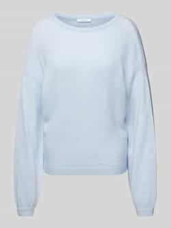 Opus Stijlvolle Pullover met Pemine Detail Blue Dames