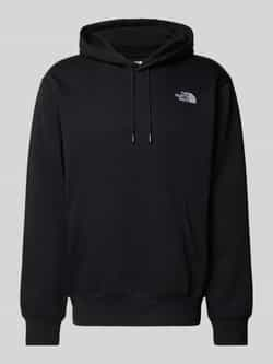 The North Face Zwarte hoodie met geborduurd logo Black Heren