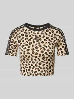 Adidas Originals Leopard Allover Print Baby T-shirt Zwart- Dames Zwart