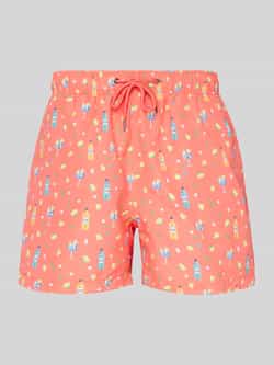 Relaxed fit zwembroek met strookzakken