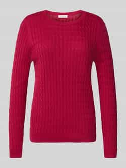 Christian Berg Woman Gebreide pullover met kabelpatroon