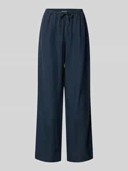 Marc O'Polo Loose fit linnen broek in joggingbroeklook