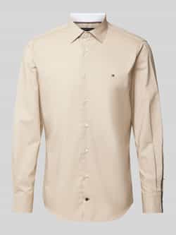 Tommy Hilfiger Regular fit zakelijk overhemd met labelstitching model 'John'