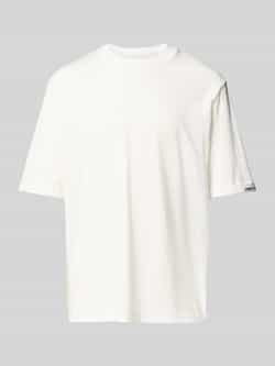 Armani Exchange T-shirt met geribde ronde hals