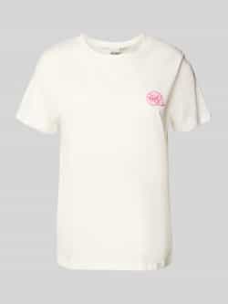 Ichi T-shirt met motiefstitching model 'CAMINO'