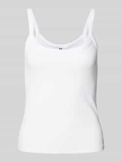 Pieces Slim fit top met bandjes van katoenmix model 'MAY'