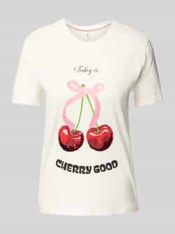 Only Regular fit T-shirt met motiefprint model 'KITA'