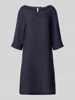 ZABAIONE Linnen jurk met ronde hals model 'Le44tizia