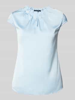Comma Slim fit blouseshirt met druppelvormige hals