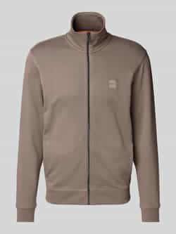 Boss Orange Sweatjack met labelbadge model 'Zestart'