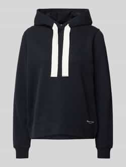 Marc O'Polo Relaxed fit hoodie van puur katoen met gepeacht oppervlak
