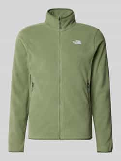 The North Face Fleecejack met opstaande kraag en labelstitching