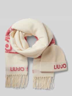 Liu Jo White Beanie in een set met sjaal