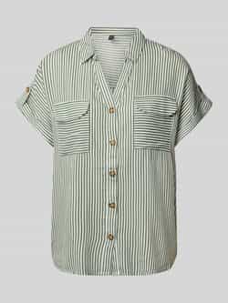 Vero Moda Regular fit overhemdblouse van pure viscose model 'BUMPY'