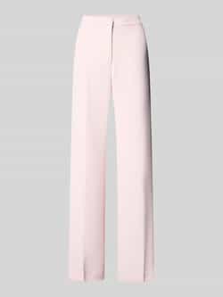 Review High waist stoffen broek met persplooien