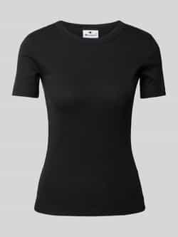 Champion T-shirt met geribde ronde hals
