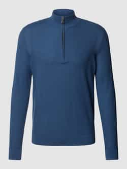 BRAX Gebreide pullover met opstaande kraag model 'Steffen'