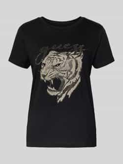 Guess T-shirt met motiefprint model 'TIGER FACE'