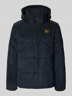 PME Legend Gewatteerd jack van corduroy met labeldetail
