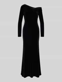 Lauren Ralph Lauren Avondjurk van fluweel in one shoulder-look model 'CATEEMA'