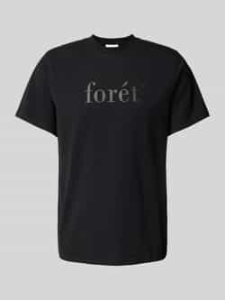 Forét-shirt met labelprint model 'AMBER'