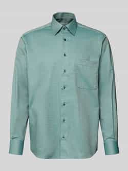 Eterna Comfort fit zakelijk overhemd van katoen met kentkraag