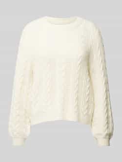 Only Trui met ronde hals ONLRUBINA LS CABLE O-NECK KNT NOOS