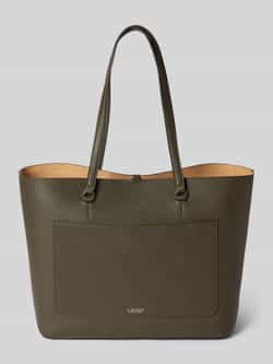 Ralph Lauren Tote Karly grande in gestructureerd leer Green Dames