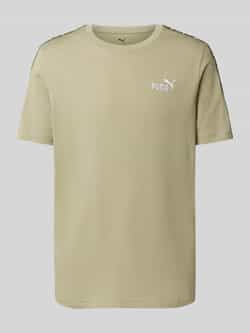 PUMA PERFORMANCE T-shirt met labelstitching en ronde hals
