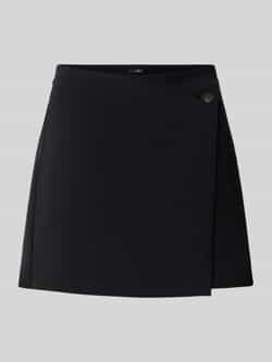 Zero Broek in leerlook met paspelzakken aan de achterkant