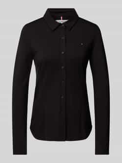 Tommy Hilfiger Slim fit overhemdblouse met logostitching