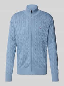 Tommy Hilfiger Regular fit gebreid jack van puur katoen