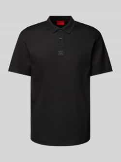 HUGO Regular fit poloshirt met labelbadge model 'Deabono'
