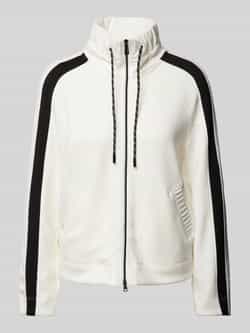 Marc Cain Sweatjack met opstaande kraag en tweewegsritssluiting