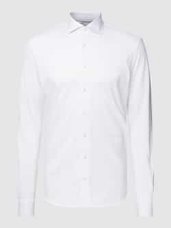 Profuomo Slim fit zakelijk overhemd van katoen met stretch