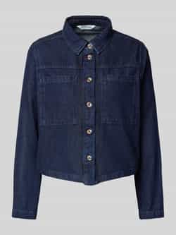 MSCH Copenhagen Jeansjack met platte kraag model 'Oliva'
