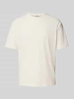 Drykorn T-shirt met geribde ronde hals model 'GILBERD'